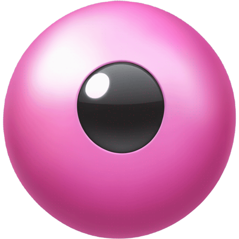 Pink realistic bowling ball  emoji