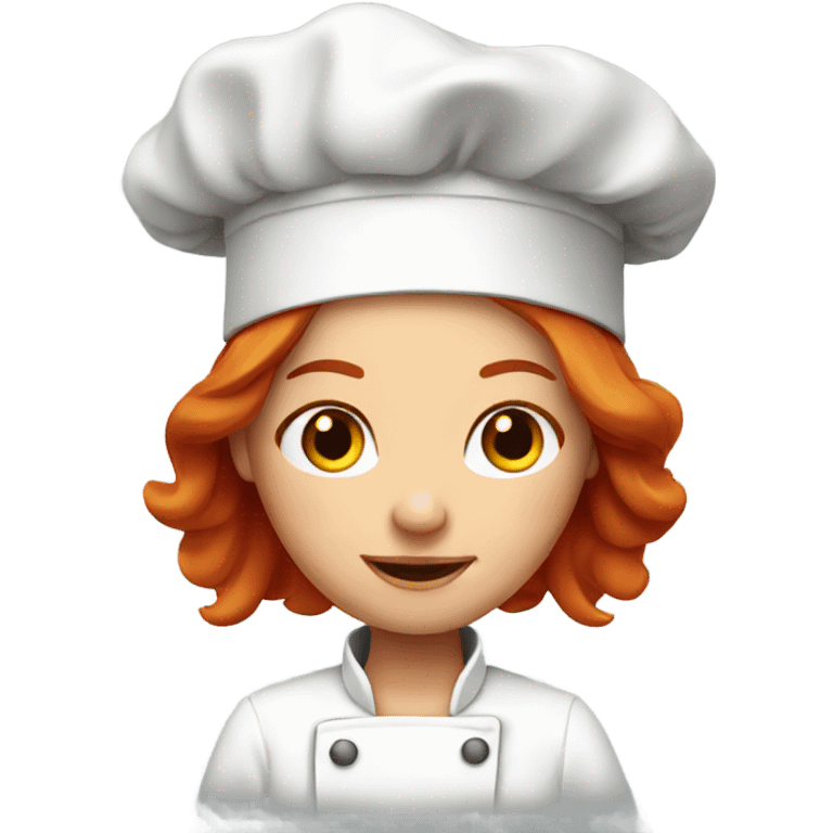 Red head chef woman emoji