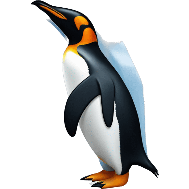 Penguin next to igloo emoji