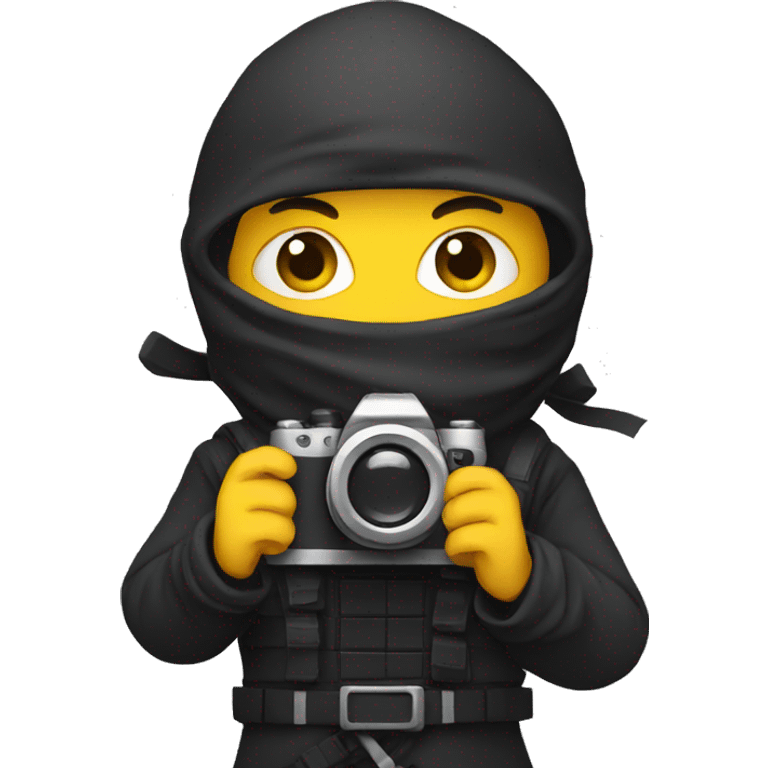 Ninja holding a camera emoji emoji