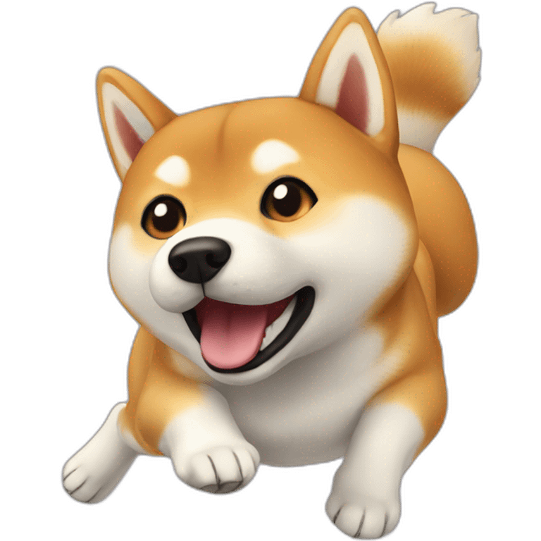 flying shiba emoji