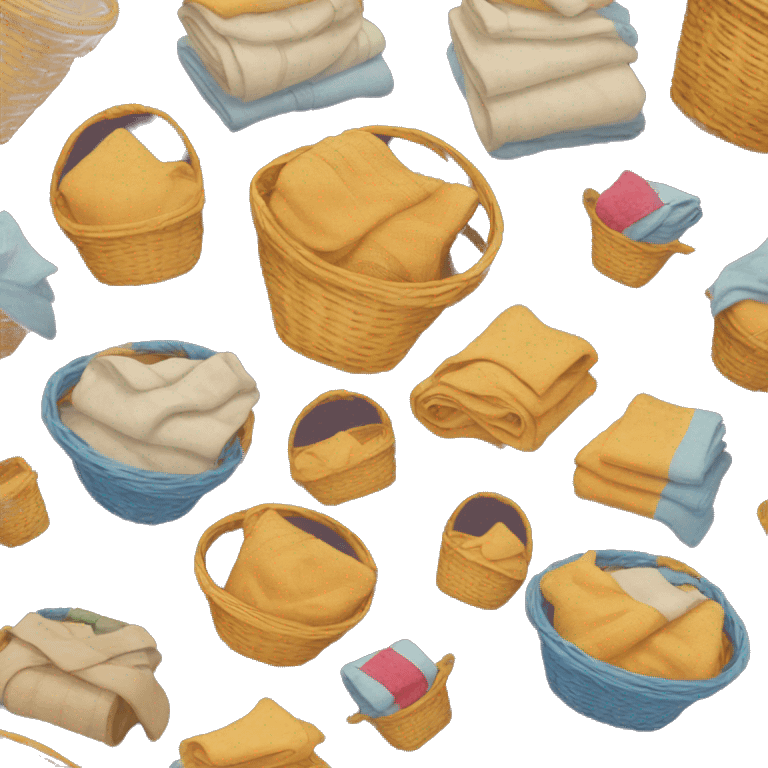 Basket of blankets emoji