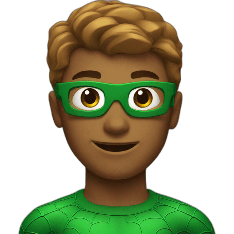 Spider-Man in green emoji