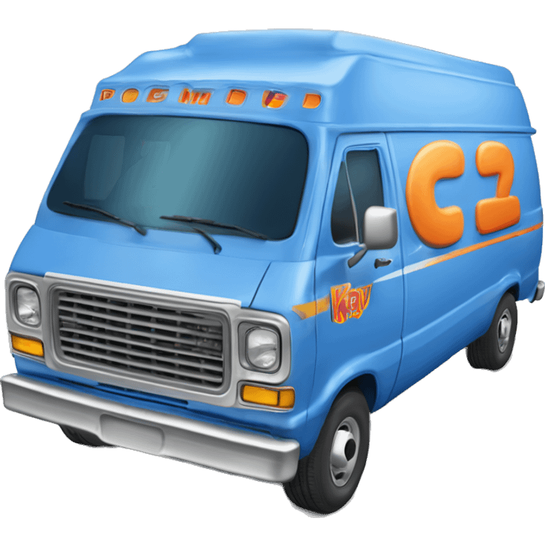 blue Dodge RAM Van Oh-Kay Plumbing & Heating 1986  emoji