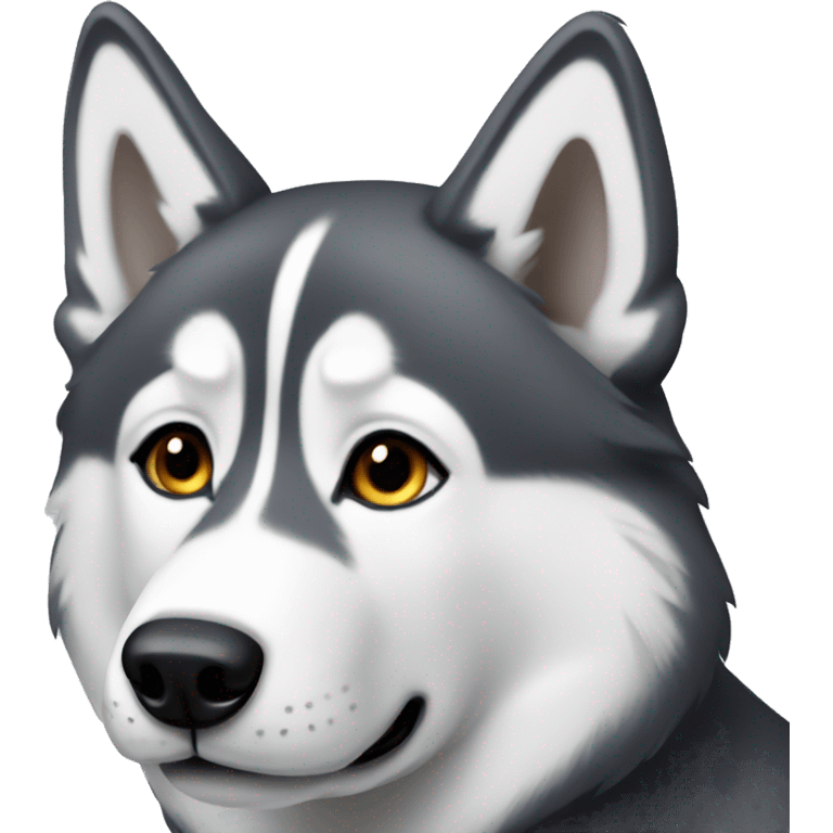 husky grey emoji