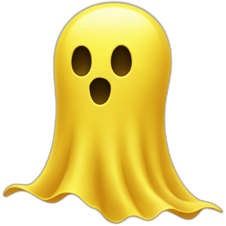 Yellow Ghost emoji