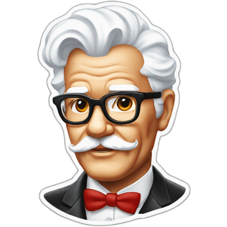 colonel sanders face tattoo emoji