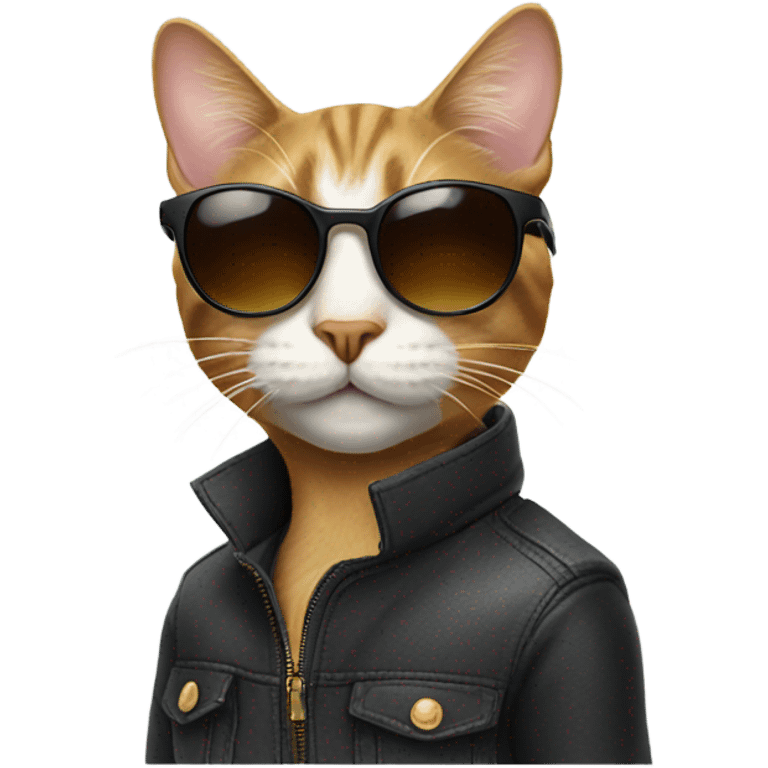 Cat with sunglasses emoji