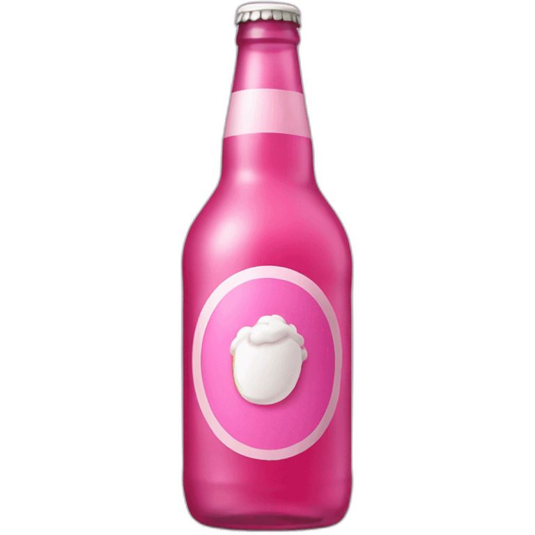 Pink Bottle beer emoji