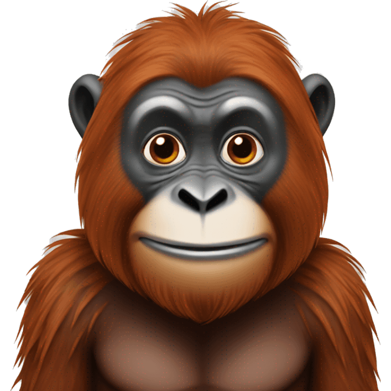 Mix of an orangutan and badger emoji