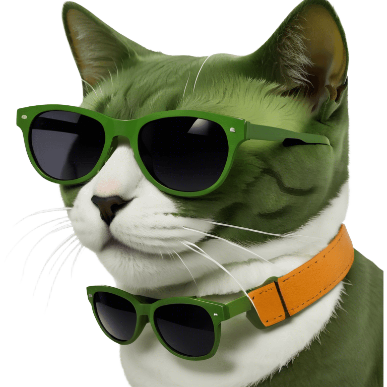 Cat with sunglasses emoji