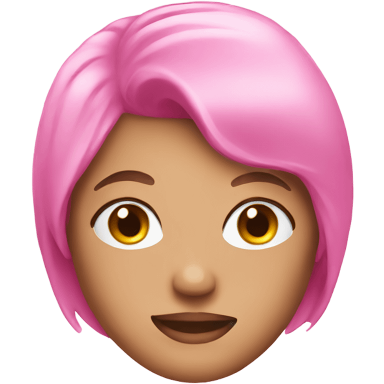 Pink hair mask product  emoji