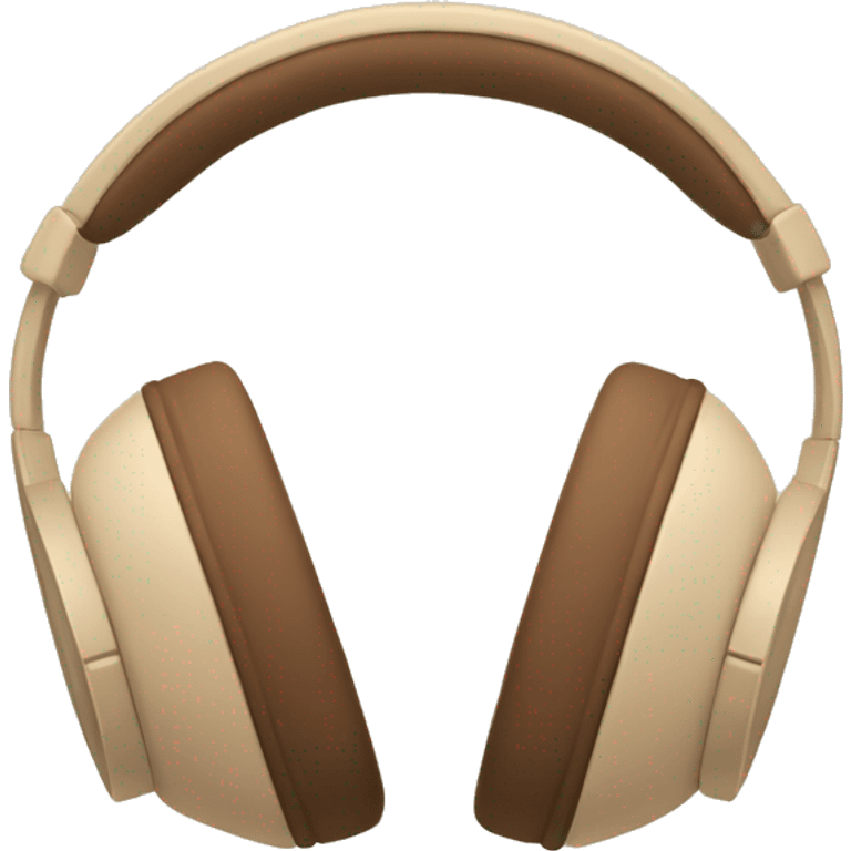 beige apple headphones with brown bows emoji