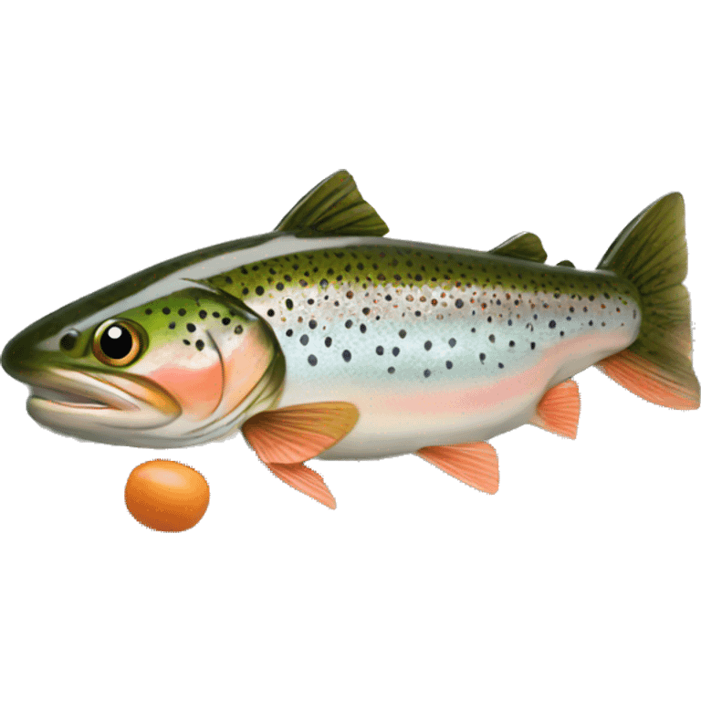 Trout on plate  emoji