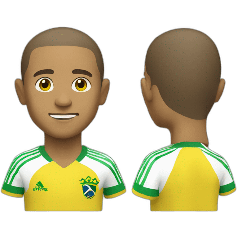 Roberto Carlos wearing yellow Brazil jersey emoji