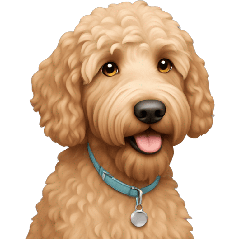 Apricot color labradoodle emoji