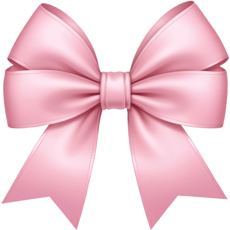 light pink ribbon bow emoji