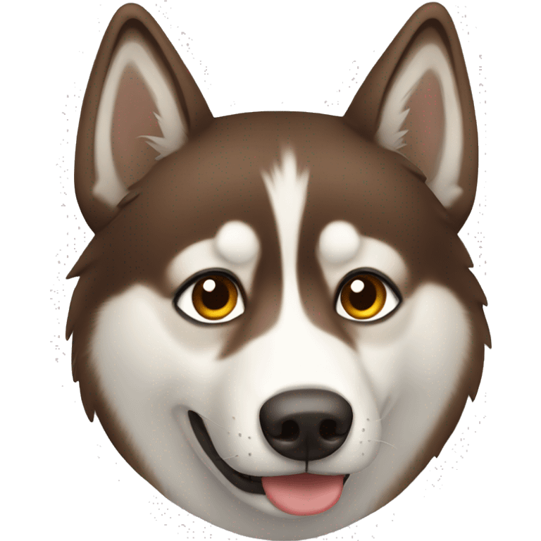 brown husky emoji