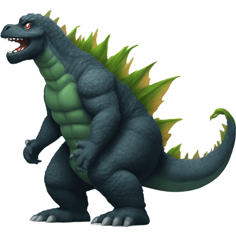 Godzilla with an Afro  emoji