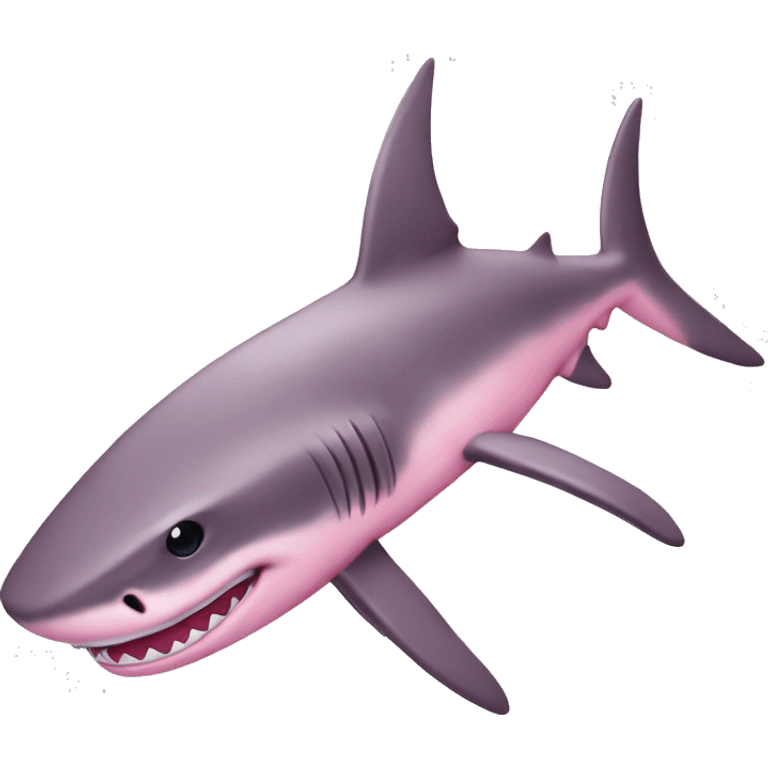 Pink shark  emoji