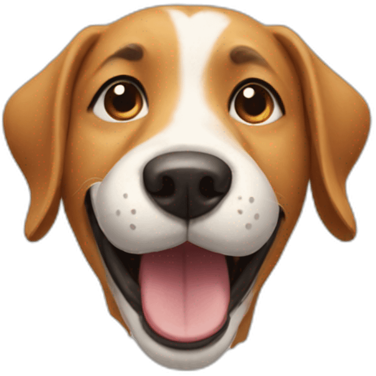 a happy dog emoji