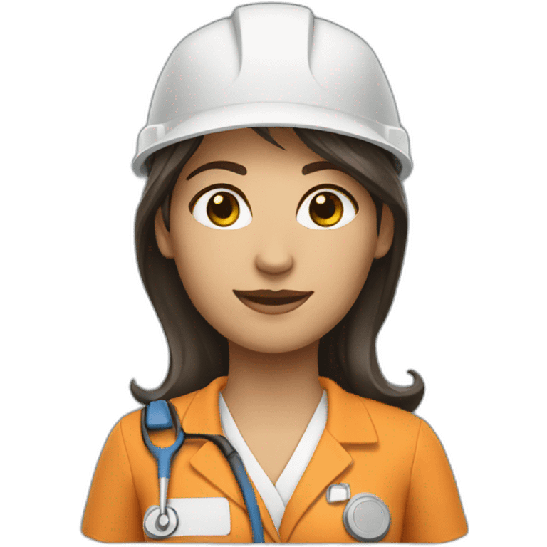 Realistic Female Helpful specialist emoji