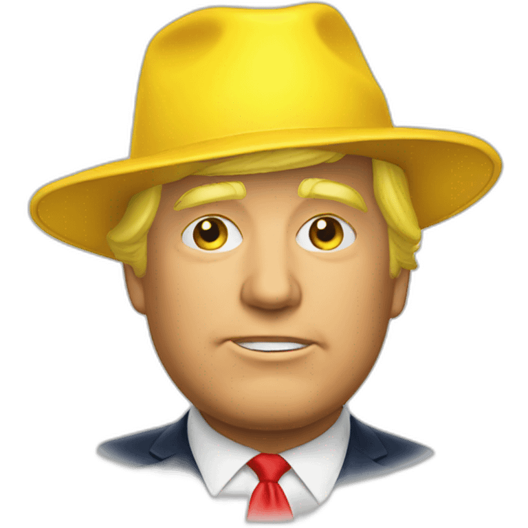 Trump-yellow-hat emoji