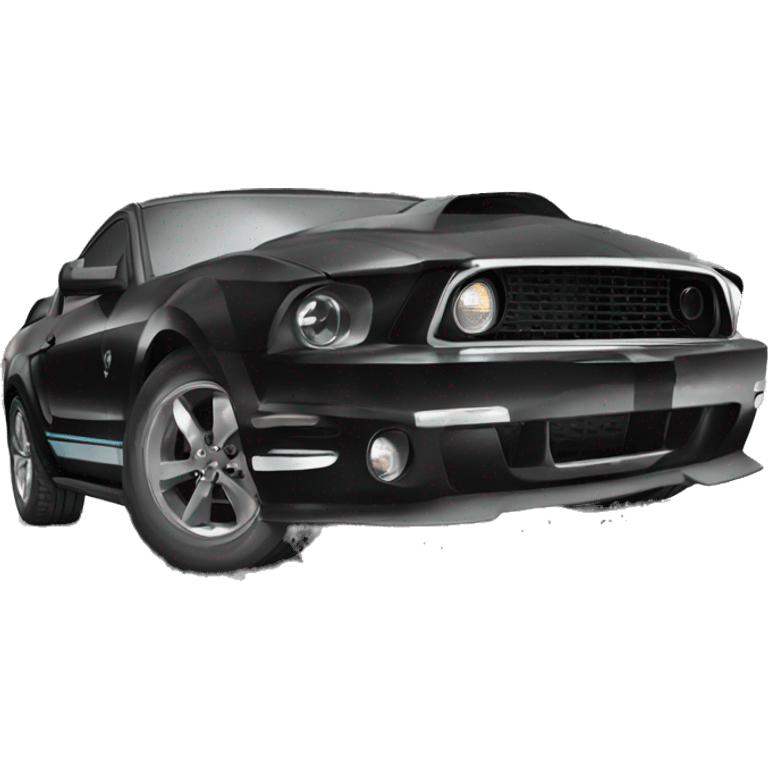 Black mustang ford  emoji