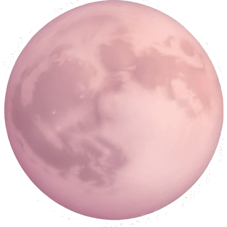 Light pink pink moon emoji