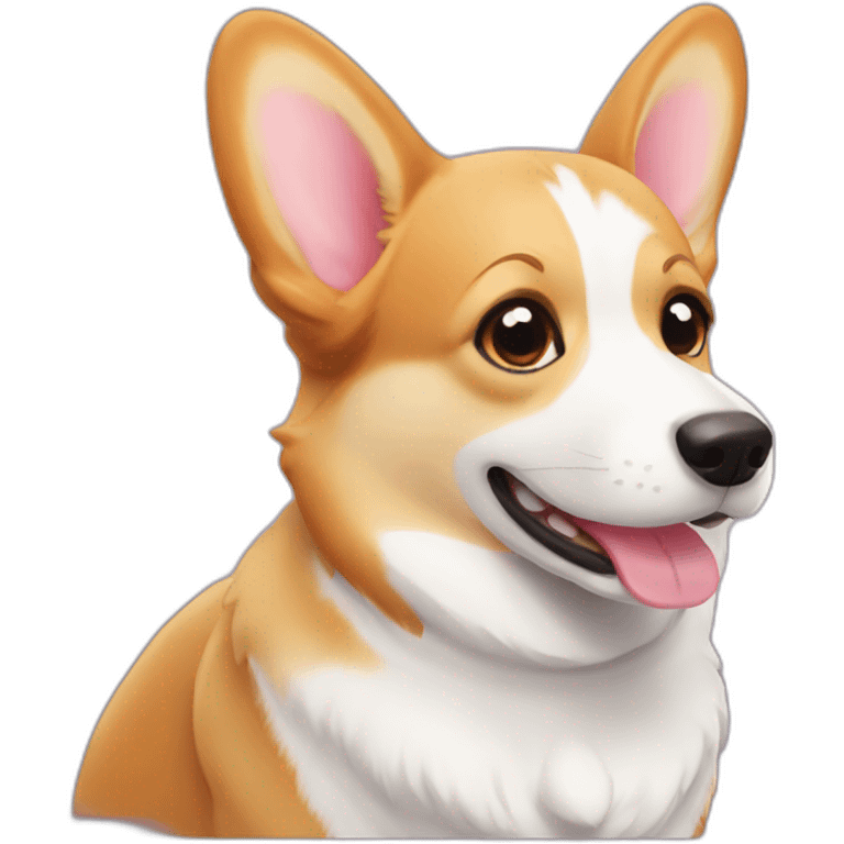 Corgi good morning emoji