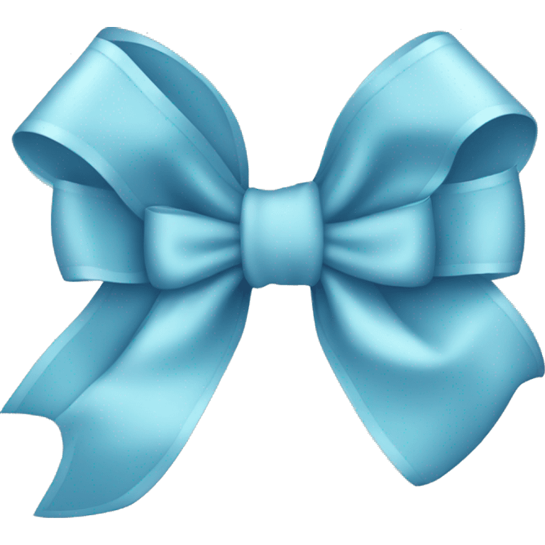 A light blue bow  emoji