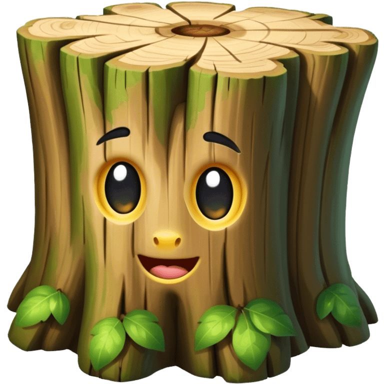 tree trunk block emoji