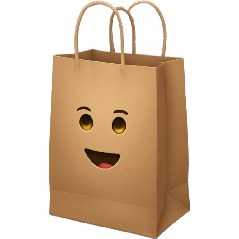 Brown shopping bag emoji