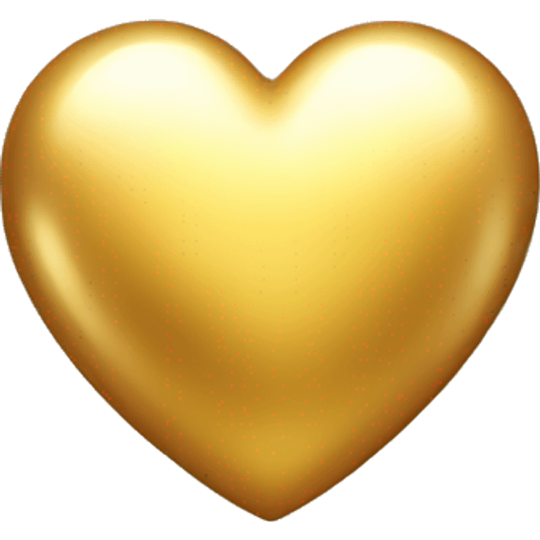 Glowing gold heart  emoji