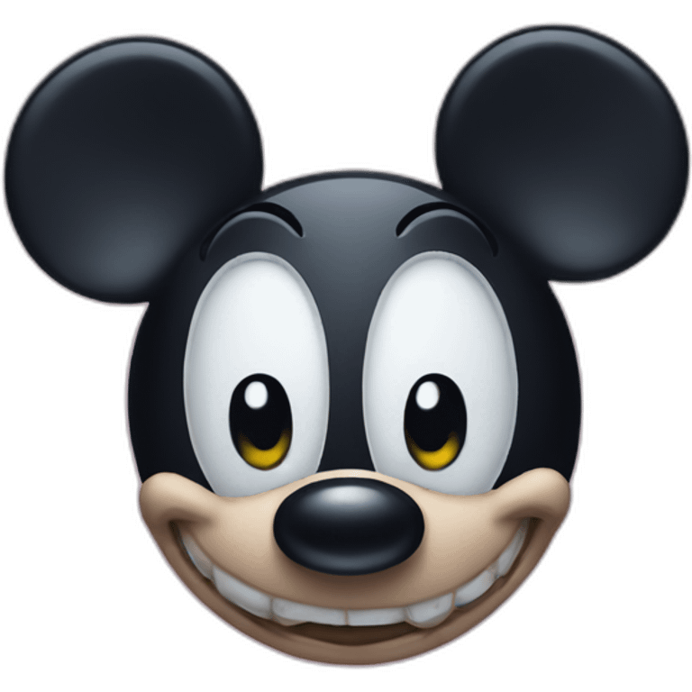 Creepy Mickey Mouse emoji