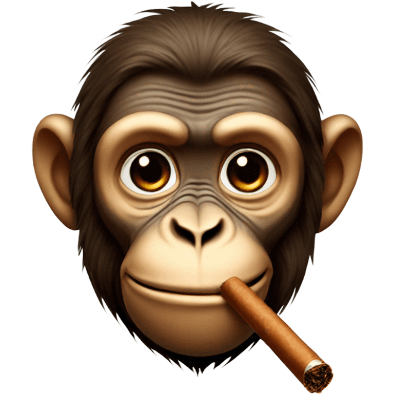 Monkey with cigar emoji