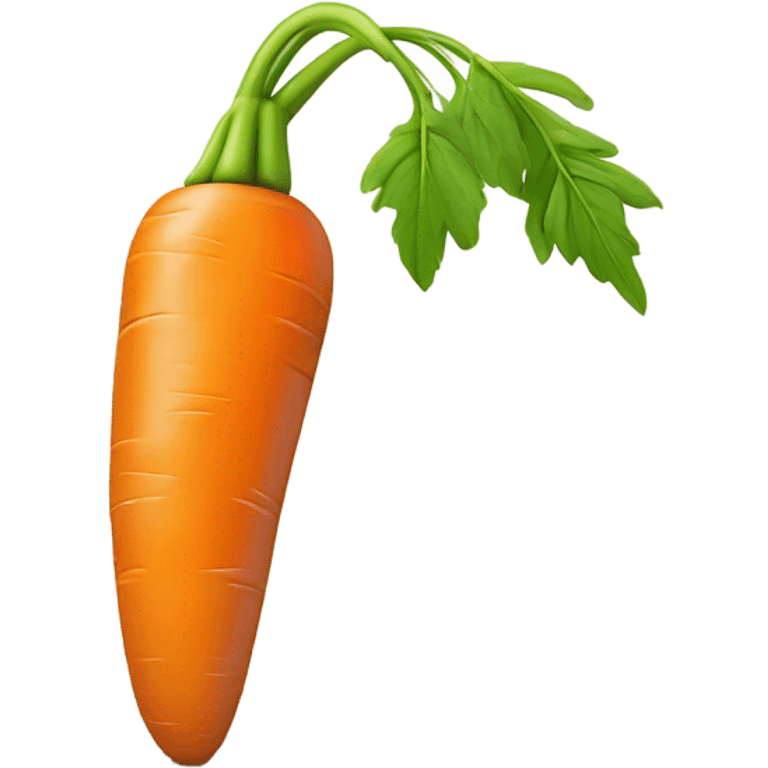 A sad carrot doing pushups  emoji