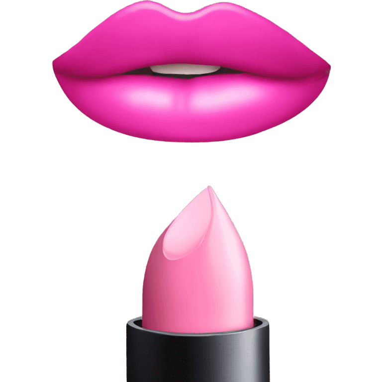 Pink lipstick  emoji