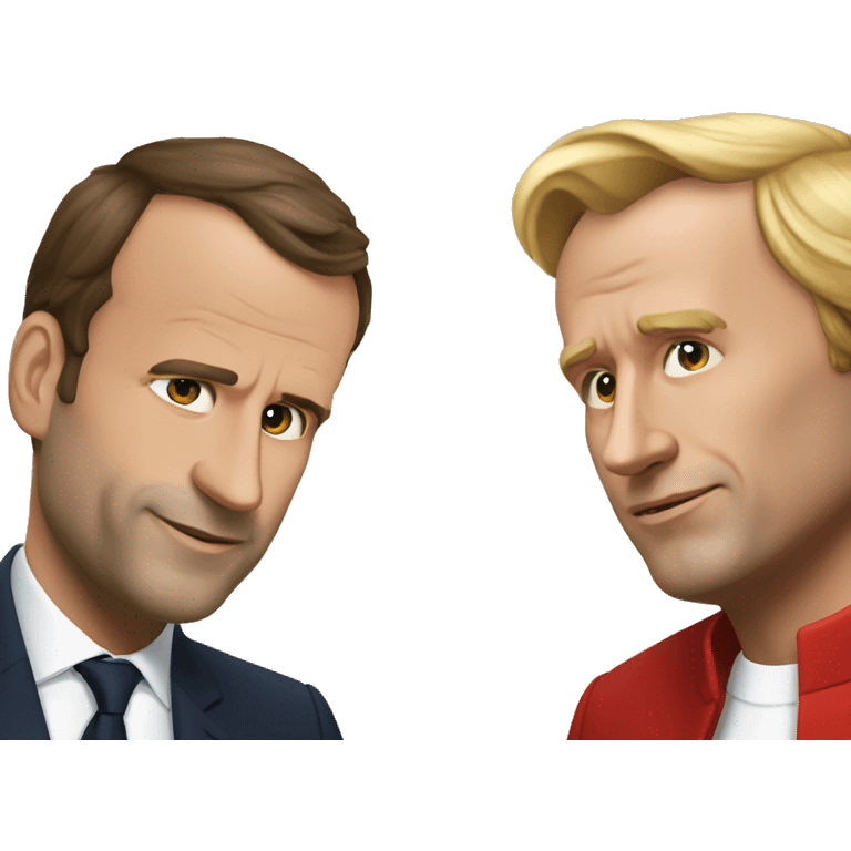 Macron vs poutine emoji