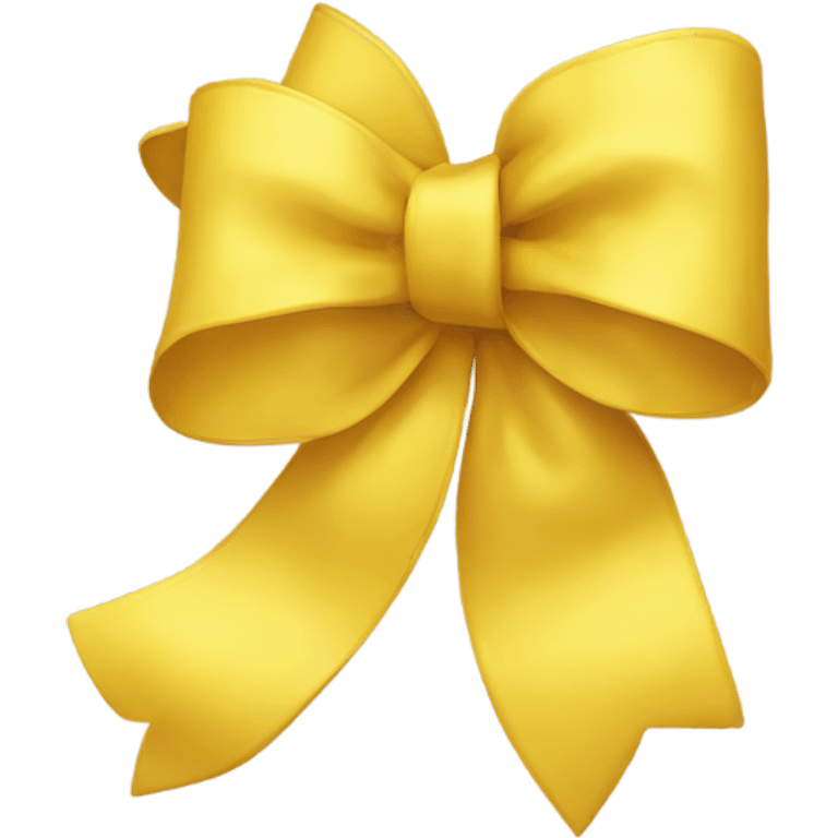 Yellow bow emoji