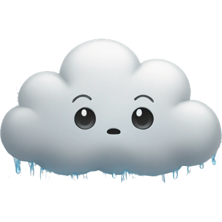 sad raining cloud emoji