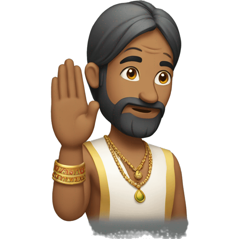 Indian saying namaste emoji