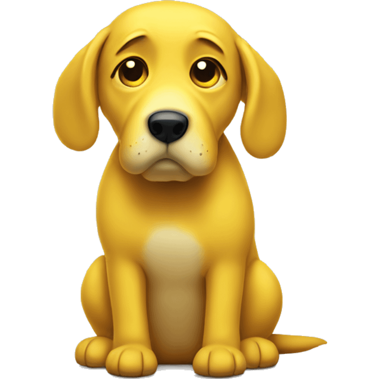 sad yellow wobbledog emoji