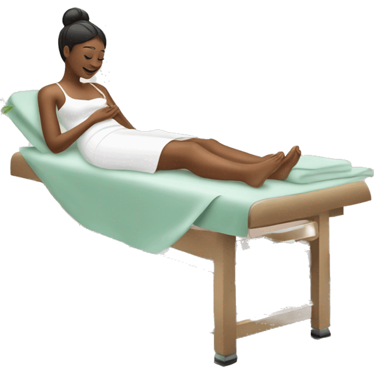 ladies having massage in beauty spa emoji