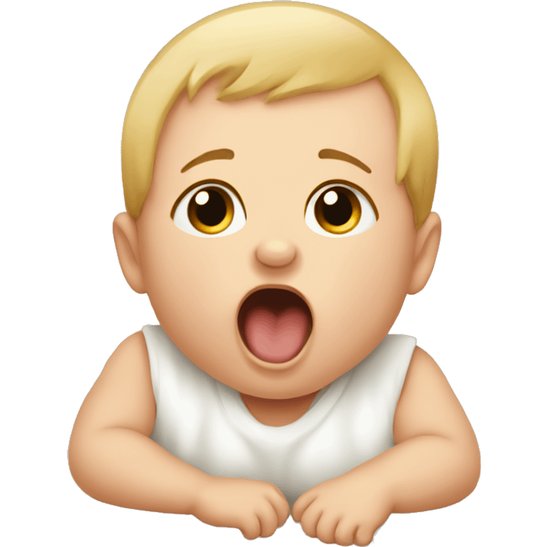 yawning baby emoji