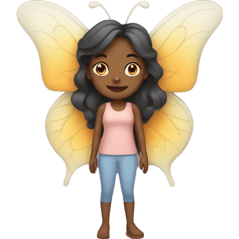 Woman with butterfly wings emoji