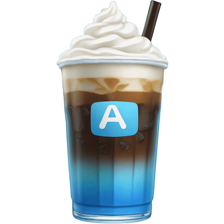 Blue Ice coffe emoji