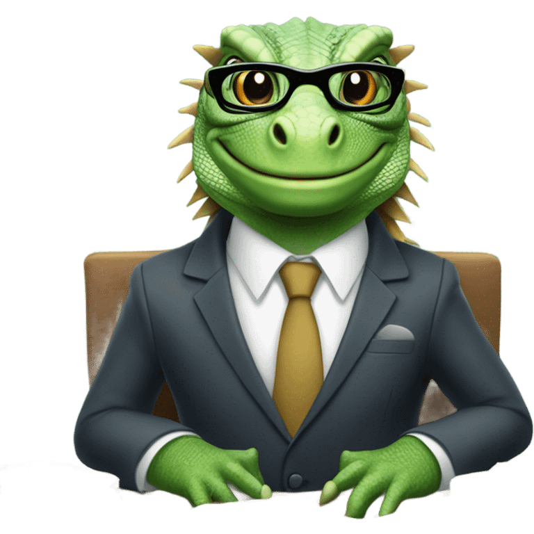 capitalist-iguana emoji