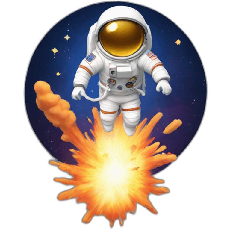 explosion astronaut emoji