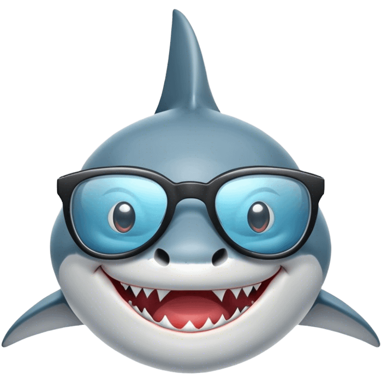 shark with glasses emoji